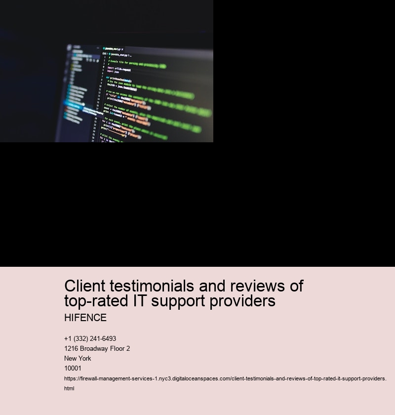 Overview of top-rated IT support providers in the industry
